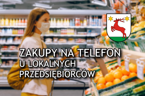 Wybrane sklepy w gminie  Łysomice wprowadzają możliwość złożenia listy zakupów przez telefon