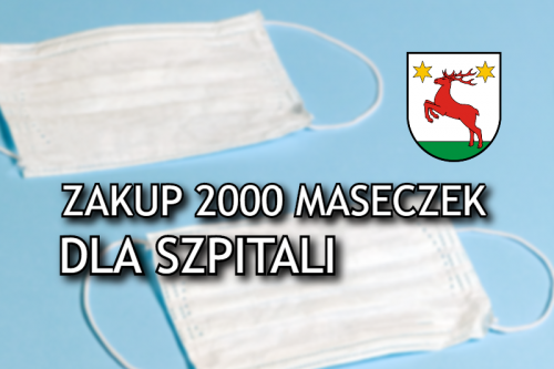 Zakup maseczek dla szpitali